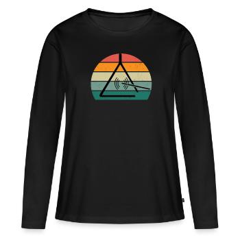 Triangle Player Triangle Player Sound Triangle - Women's Premium Organic Long Sleeve Shirt - black - Front - Julia (174cm)