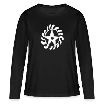 Transformation du symbole antique de l’Égypte - T-shirt manches longues Premium bio Femme - noir - Devant - Julia (174cm)