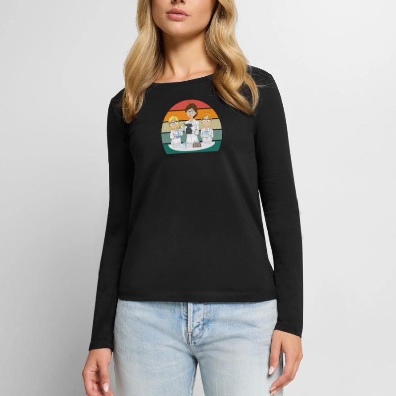 science scientist research knowledge Women's Premium Organic Long Sleeve Shirt
