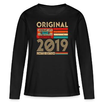 Original Legendary Hits Das Beste von 2019 - Frauen Premium Bio Langarmshirt - Schwarz - Vorne - Julia (174cm)