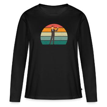 Triangle Player Triangle Player Sound Triangle - Women's Premium Organic Long Sleeve Shirt - black - Front - Julia (174cm)