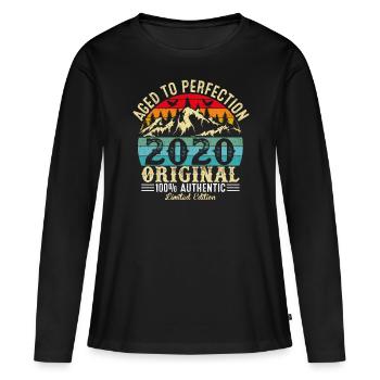 Aged to perfection 2020 Original - Women's Premium Organic Long Sleeve Shirt - black - Front - Julia (174cm)
