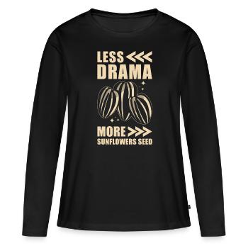 Tournesol - T-shirt manches longues Premium bio Femme - noir - Devant - Julia (174cm)