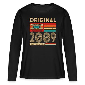 Original Legendary Hits Das Beste von 2009 - Frauen Premium Bio Langarmshirt - Schwarz - Vorne - Julia (174cm)