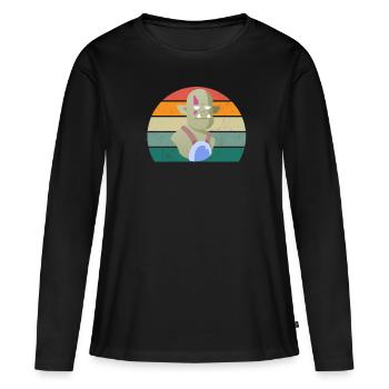 Orks Orkfestung Orkwaffe grausamer Ork Fantasy Ork - Frauen Premium Bio Langarmshirt - Schwarz - Vorne - Julia (174cm)