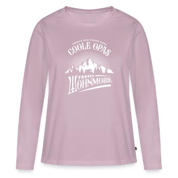 Cooler Opa - Wohnmobil- Camping - Spruch - Frauen Premium Bio Langarmshirt - Altrosa - Vorne - Julia (174cm)