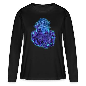 Griechische Mythologie - Skylla - Frauen Premium Bio Langarmshirt - Schwarz - Vorne - Julia (174cm)