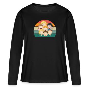 Children Kindergarten Play Young Girls Child - Women's Premium Organic Long Sleeve Shirt - black - Front - Julia (174cm)