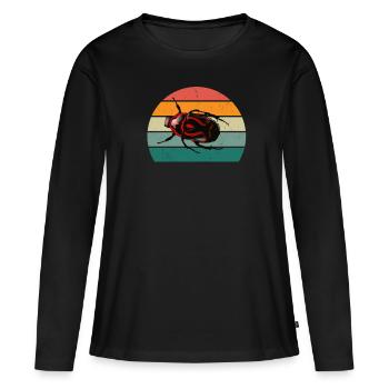 Insecte rampant mouches ailes fourmis insectes - T-shirt manches longues Premium bio Femme - noir - Devant - Julia (174cm)
