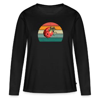 Insecte rampant mouches ailes fourmis insectes - T-shirt manches longues Premium bio Femme - noir - Devant - Julia (174cm)