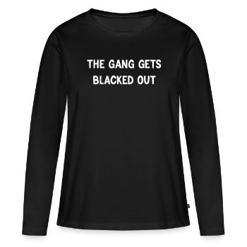 Le gang fait noircir les Noirs St Pattys - T-shirt manches longues Premium bio Femme - noir - Devant - Julia (174cm)