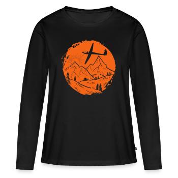 Gliding Flying Glider - Women's Premium Organic Long Sleeve Shirt - black - Front - Julia (174cm)