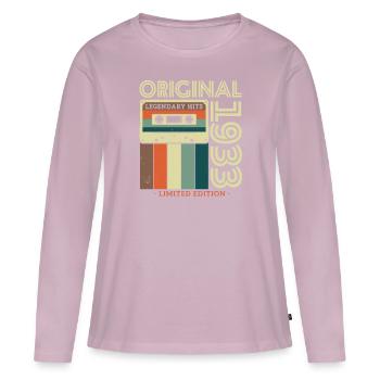 Birthday present 1933 - Women's Premium Organic Long Sleeve Shirt - dusky pink - Front - Julia (174cm)