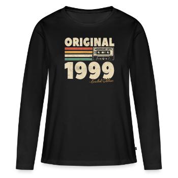 Hits légendaires 1999 - T-shirt manches longues Premium bio Femme - noir - Devant - Julia (174cm)