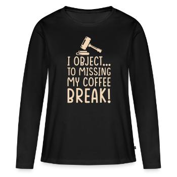 Future Lawyer Objection - Women's Premium Organic Long Sleeve Shirt - black - Front - Julia (174cm)