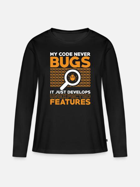 Programmierer Entwickler Coder Code - Frauen Premium Bio Langarmshirt - Schwarz