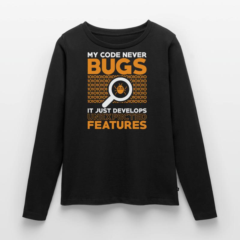 Programmierer Entwickler Coder Code Frauen Premium Bio Langarmshirt