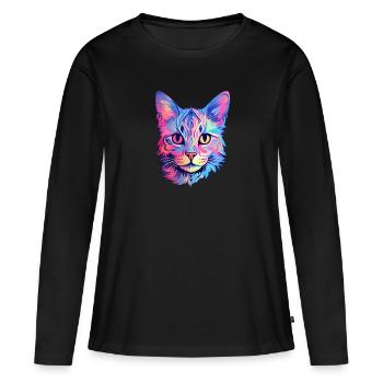 Aesthetic cat - Women's Premium Organic Long Sleeve Shirt - black - Front - Julia (174cm)