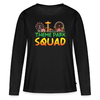 Amusement Park Folk Festival Family Outing - Women's Premium Organic Long Sleeve Shirt - black - Front - Julia (174cm)