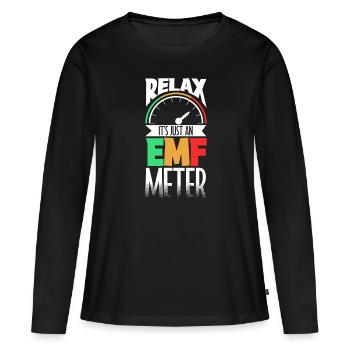 Il n’est disponible qu’en compteur EMF - Ghostbusters - T-shirt manches longues Premium bio Femme - noir - Devant - Julia (174cm)