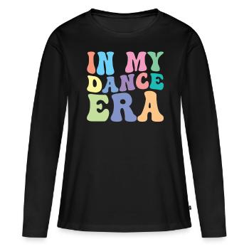 Danser Groovy Danseur Professeur de danse Cours de danse - T-shirt manches longues Premium bio Femme - noir - Devant - Julia (174cm)
