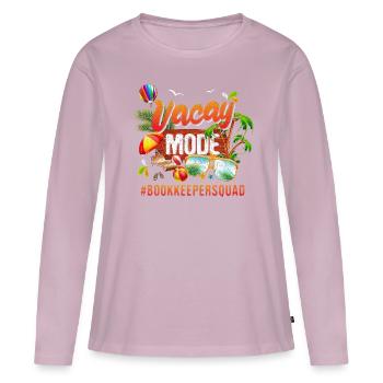 Buchhalter Feriengruppe #Bookkeepersquad - Frauen Premium Bio Langarmshirt - Altrosa - Vorne - Julia (174cm)