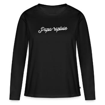 Papa-rapluie Magique - T-shirt manches longues Premium bio Femme - noir - Devant - Julia (174cm)