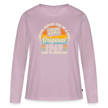 Vintage 1969 Birthday Celebration - Frauen Premium Bio Langarmshirt - Altrosa - Vorne - Julia (174cm)