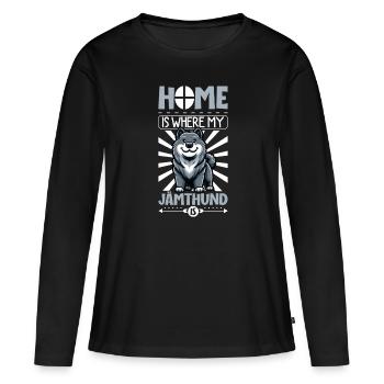 Page d’accueil - Jämthund - T-shirt manches longues Premium bio Femme - noir - Devant - Julia (174cm)