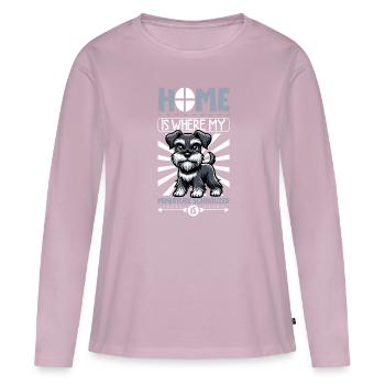 Home - Miniature Snout - Women's Premium Organic Long Sleeve Shirt - dusky pink - Front - Julia (174cm)