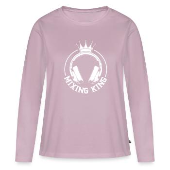 Mixing King - Sound Engineer - Women's Premium Organic Long Sleeve Shirt - dusky pink - Front - Julia (174cm)