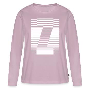 INITIAL Z - Women's Premium Organic Long Sleeve Shirt - dusky pink - Front - Julia (174cm)