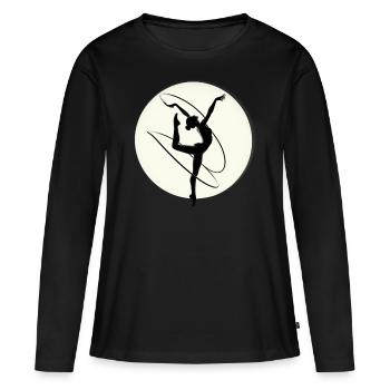Dance - Frauen Premium Bio Langarmshirt - Schwarz - Vorne - Julia (174cm)