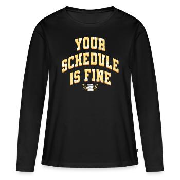 Conseil Scolaire Conseiller Scolaire - T-shirt manches longues Premium bio Femme - noir - Devant - Julia (174cm)