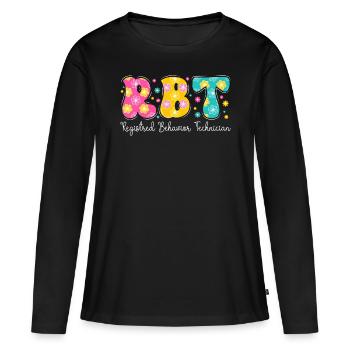 Zertifizierter Verhaltenstechniker - Frauen Premium Bio Langarmshirt - Schwarz - Vorne - Julia (174cm)