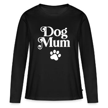Hunde-Mama - Frauen Premium Bio Langarmshirt - Schwarz - Vorne - Julia (174cm)