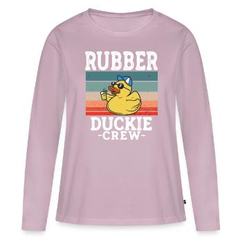 Rubber Duck Yellow Duck Crew Bathing Ducks Ducks - Women's Premium Organic Long Sleeve Shirt - dusky pink - Front - Julia (174cm)