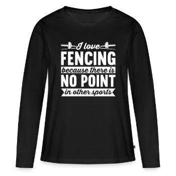 Fechter Fechter - Frauen Premium Bio Langarmshirt - Schwarz - Vorne - Julia (174cm)