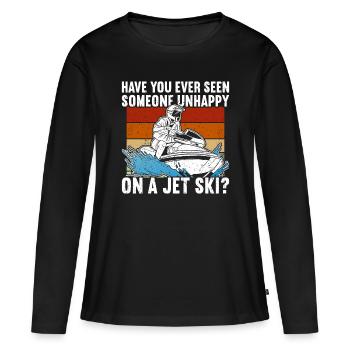 Jet Ski Jet Skiing - T-shirt manches longues Premium bio Femme - noir - Devant - Julia (174cm)