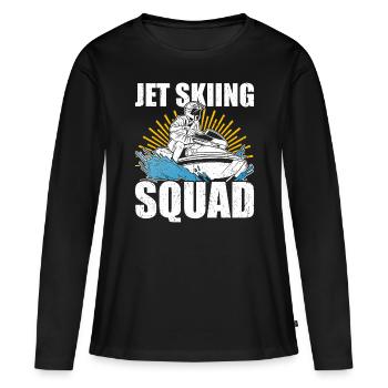 Jet Ski Jet Skiing - T-shirt manches longues Premium bio Femme - noir - Devant - Julia (174cm)