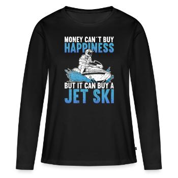 Jet Ski Jet Skiing - T-shirt manches longues Premium bio Femme - noir - Devant - Julia (174cm)