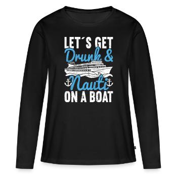 Croisière Croisière Vacances Croisière en famille - T-shirt manches longues Premium bio Femme - noir - Devant - Julia (174cm)
