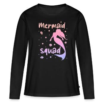 Mermaid Fable Mermaids Fairy Tale - Women's Premium Organic Long Sleeve Shirt - black - Front - Julia (174cm)