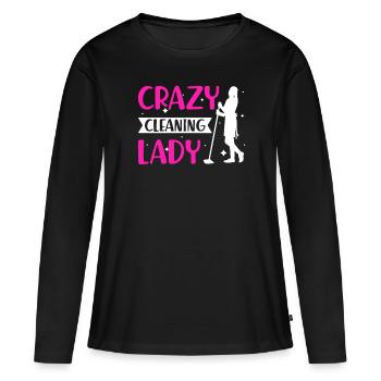 Week of Appreciation for Housekeeping - Women's Premium Organic Long Sleeve Shirt - black - Front - Julia (174cm)