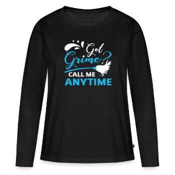 Week of Appreciation for Housekeeping - Women's Premium Organic Long Sleeve Shirt - black - Front - Julia (174cm)