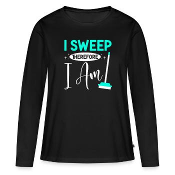 Week of Appreciation for Housekeeping - Women's Premium Organic Long Sleeve Shirt - black - Front - Julia (174cm)