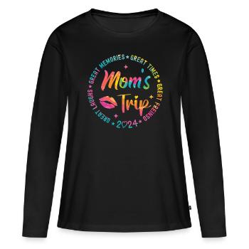 Girls' Weekend Mother's Outing 2024 - Women's Premium Organic Long Sleeve Shirt - black - Front - Julia (174cm)