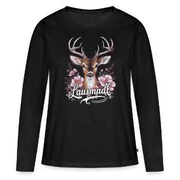 État libre de Bavière Bavarois - T-shirt manches longues Premium bio Femme - noir - Devant - Julia (174cm)