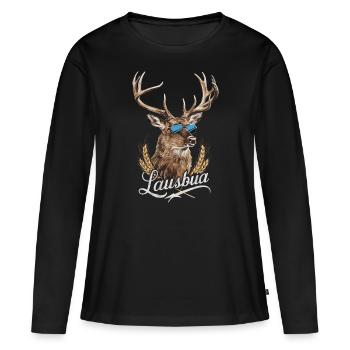 État libre de Bavière Bavarois - T-shirt manches longues Premium bio Femme - noir - Devant - Julia (174cm)