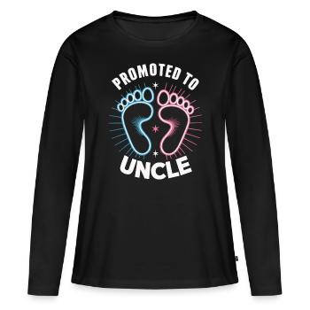 Oncle Fmilie Grand-oncle Oncle - T-shirt manches longues Premium bio Femme - noir - Devant - Julia (174cm)